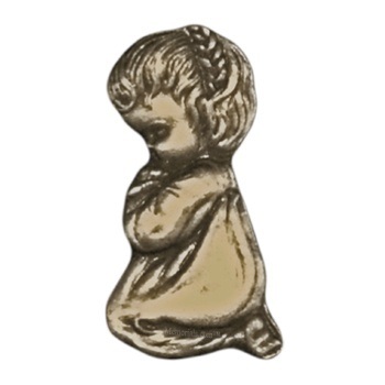 Antique Gold Girl Emblem
