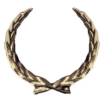 Antique Gold Wreath Emblem