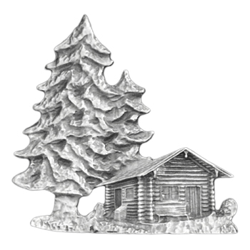 Silver Wood Cabin Emblem