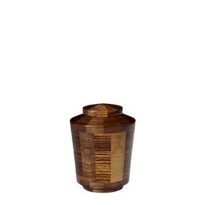 Zebra Keepsake Wood Urn