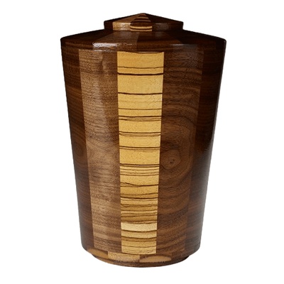 Zebra Wood Urn