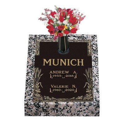 A Life Remembered Deep Bronze Headstone 24 x 30