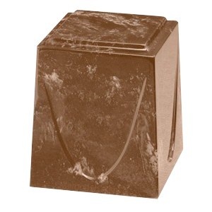 Taupe Saturn Marble Cremation Urn