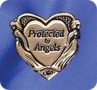 Protected By Angels Lapel Pin in Gold