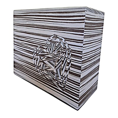 Abstract Heart Wooden Cremation Urn
