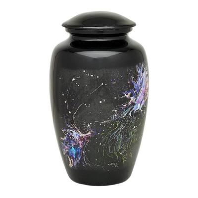 Abstract Nebula Cremation Urn