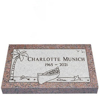 Adventures Together Granite Grave Marker 24 x 12