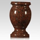 African Red Granite Vase