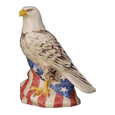 American Bald Eagle Ceramic Urn