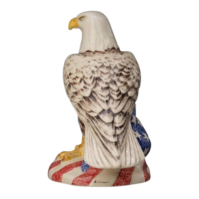 American Bald Eagle Ceramic Urn