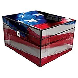 American Flag Honors Cremation Chest