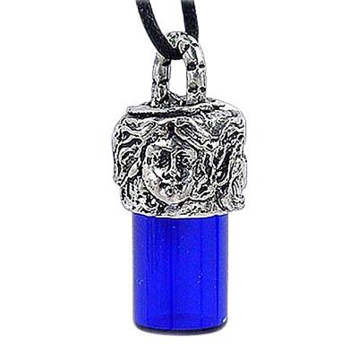 Mothers Face Blue Cremation Pendant