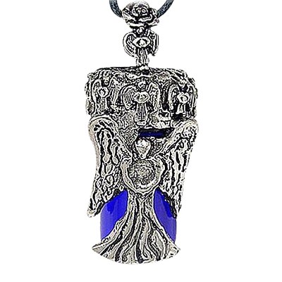 Angel Blue Urn Cremation Necklace