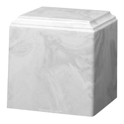 Angel White Marble Cultured Urn