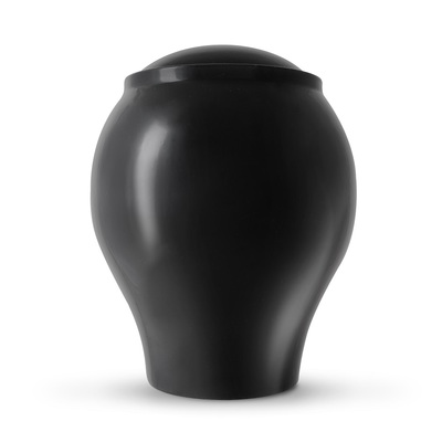 Angelic Black Ceramic Urn