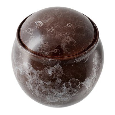 Angelic Chocolate Marble Ceramic Urn