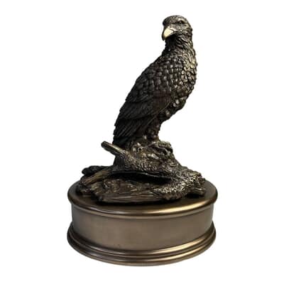 Antique Bronze Eagle Keepsake Urn