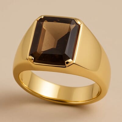 Antique Mens Cremation Diamond Ring