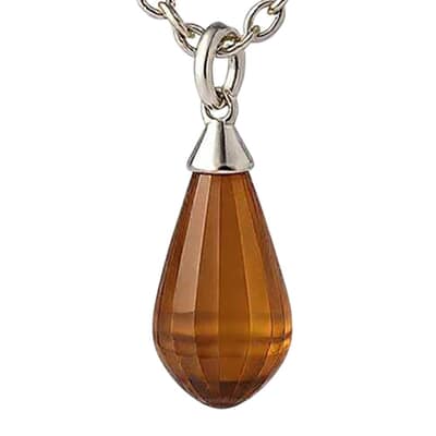 Antique Teardrop Cremation Crystal Necklace