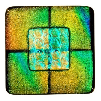 Aqua Yellow Pet Cremation Ashes Tile