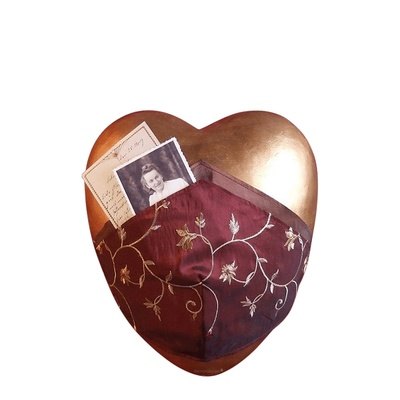 Aquitaine Ceramic Keepsake Heart Urn