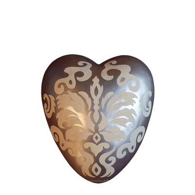Arabesque Ceramic Keepsake Heart Urn