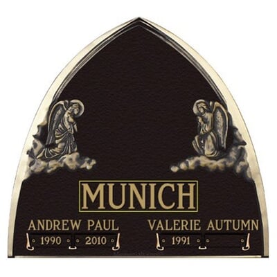 Arch of Angels Devotion Bronze Plaque