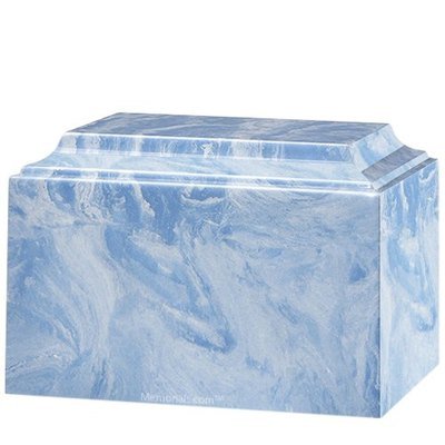 Artic Blue Cultured Marble Urns