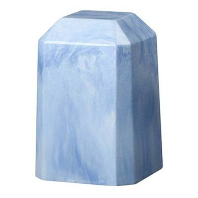 Artic Blue Marble Cultured Keepsake Urn