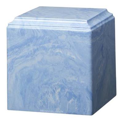 Artic Blue Marble Cultured Urn