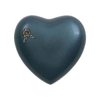 Artisan Azure Heart Cremation Urn
