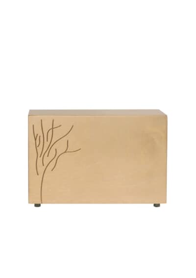 August Wood Cremation Urn