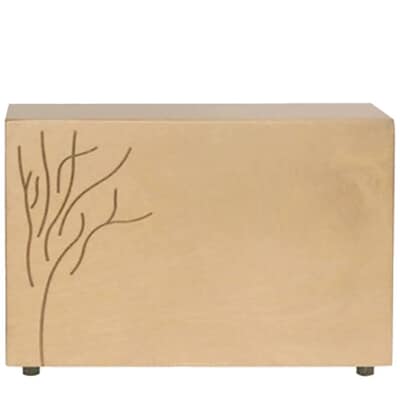 August Wood Cremation Urn