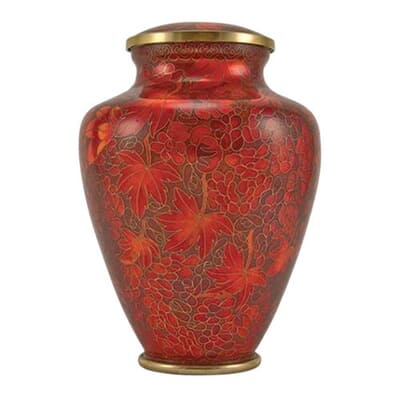 Autumn Wind Cloisonne Cremation Urns