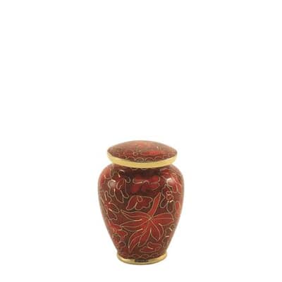 Autumn Wind Cloisonne Keepsake Cremation Urn