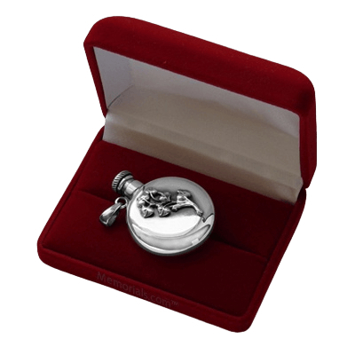 Destiny Flask Silver Keepsake Urn