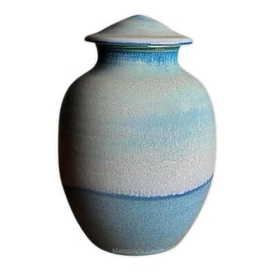 Bahama Blue Ceramic Urn