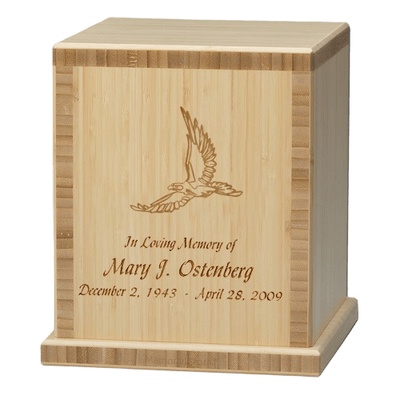 Eagle Bamboo Natural Cremation Urn