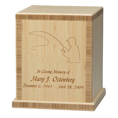 Fisherman Bamboo Natural Cremation Urn