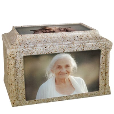 Beach Sand Cultured Photo Urn