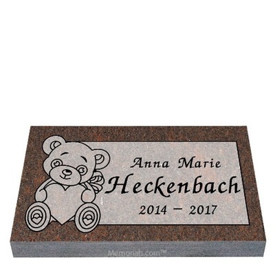 Bear Hug Infant Granite Grave Maker