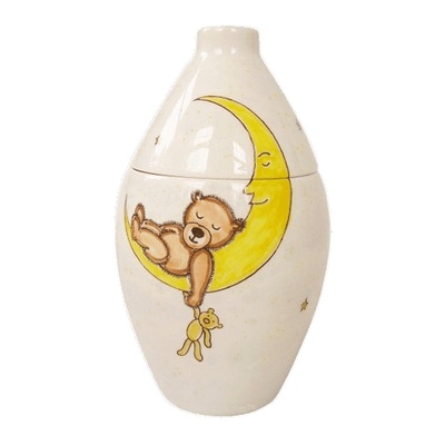 Bear On The Moon Small Cremation Urn