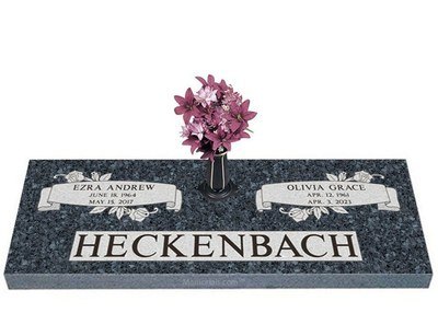 Beautiful Life Companion Granite Headstone 36 x 12