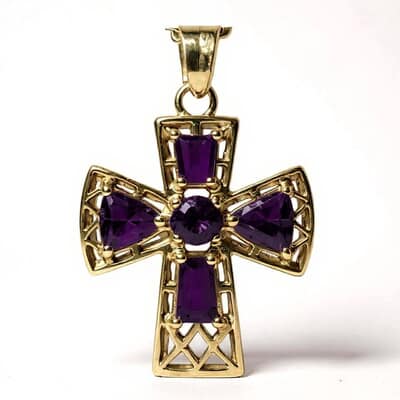 Belief Cross Cremation Diamond Necklace