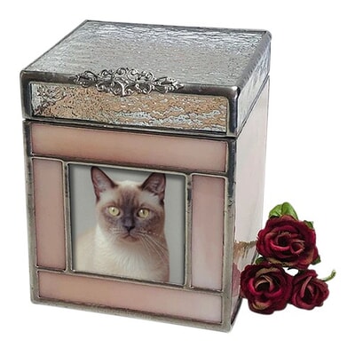Bellini Glass Medium Photo Pet Urn