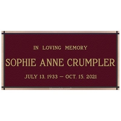 Beloved Bronze Plaque