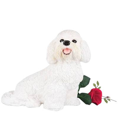 Bichon Frise Cremation Urn