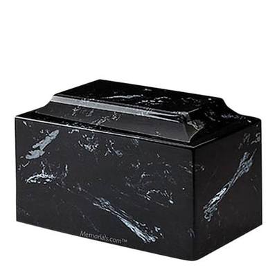 Black and White Marble Medium Urn