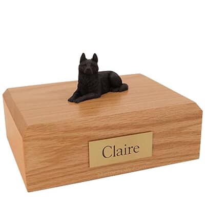 Black German Shepherd Dog Urns