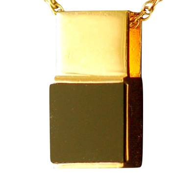 Black Onyx Square Cremation Pendant II